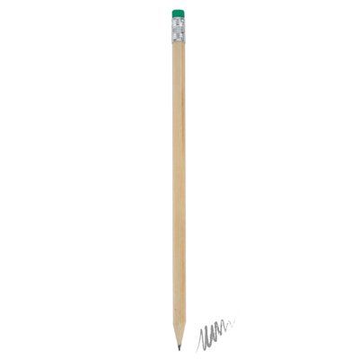 Lápiz de madera con goma color