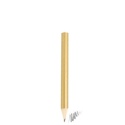 Lápiz mini de madera metalizado