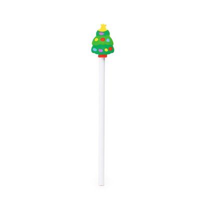 Lápiz navideño de madera