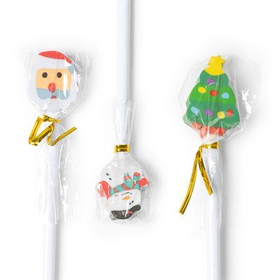 Lápiz navideño de madera