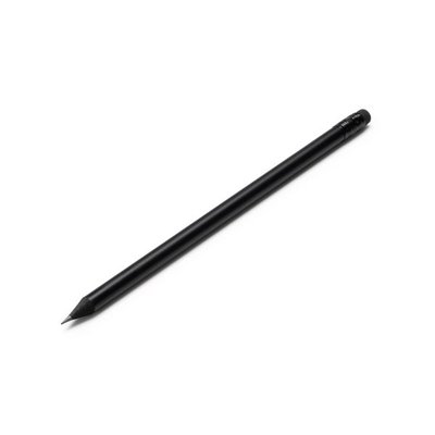 Lápiz negro de madera con goma