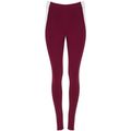 Leggings deportivos de mujer Borgoña/Blanco 8