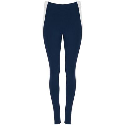 Leggings deportivos de mujer Marino/Blanco M