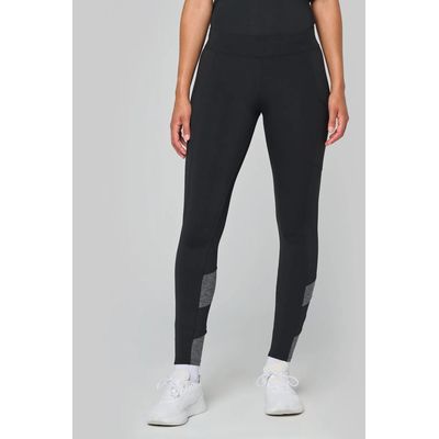Leggings mujer con bolsillo Black / Dark Grey Heather Xs