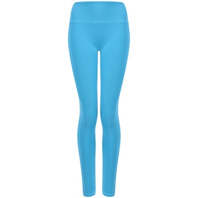 Leggings mujer con bolsillo y cintura alta Turquoise Blue Xxs/Xs