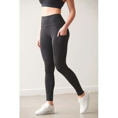 Leggings mujer con bolsillo y cintura alta
