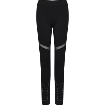 Leggings con paneles de malla Black S