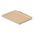 Libreta A5 tapa de cartón y bolígrafo