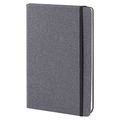 Libreta Cuero A5 Reciclado 80H Rayadas Negro