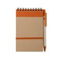 Libreta ecológica y boli de cartón reciclado 9,7x14,4 cm Nara
