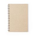 Libreta A5 Anillas y Tapas Duras Cartón Natu