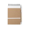 Libreta ecológica y boli de cartón reciclado 9,7x14,4 cm Bla