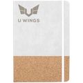 Libreta A5 PU y Corcho 96H Lisas