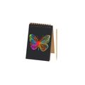 Libreta con hojas negras