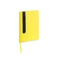 Libreta 80 hojas polipiel 20x14cm Amarillo