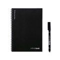 Libreta A5 con anillas a juego Negro