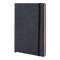 Libreta A5 de Cuero Reciclado 80H Rayadas Negro