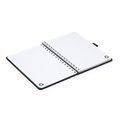 Libreta A5 de doble espiral y banda elástica