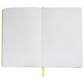 Libreta A5 PU Blanca con Goma Color Amarillo