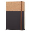 Libreta A5 PU y Corcho 96H Lisas Marrón