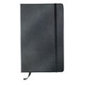Libreta A5 a rayas de tapa rígida Negro