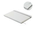 Libreta A5 reciclada especial marcaje a láser Plata