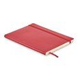 Libreta A5 Suave PU Reciclado y 80 hojas Rojo