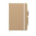 Libreta A5 tapa de cartón y bolígrafo