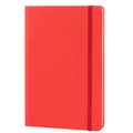 Libreta A5 Tapa PU 96H Lisas Rojo