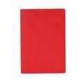 Libreta A5 con tapas recicladas y 60 hojas a rayas Rojo Talla Única Adulto