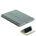 Libreta de anillas A5 con soporte Gris