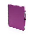 Libreta de anillas ecológica con boli de cartón reciclado 15x18,2 cm Fucsi