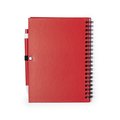 Libreta de anillas ecológica con boli de cartón reciclado 15x18,2 cm