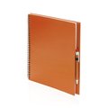 Libreta de anillas ecológica de cartón reciclado con boli a juego 23,7x29 cm Nara
