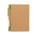 Libreta de bolsillo de material reciclado con bolígrafo 11x8,5 cm Lima