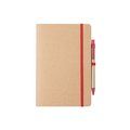 Libreta Cartón Reciclado 60 Hojas Roj