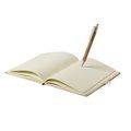 Libreta ecológica de algodón y corcho con bolígrafo 14,5x22 cm