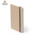 Libreta ecológica personalizable con portada rígida de cartón natural 14,7x21 cm