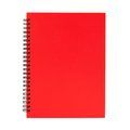 Libreta con espiral y hojas rayadas Rojo