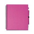 Libreta de espiral y tapas rígidas Fucsia