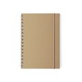 Libreta en linea nature de carton reciclado y cierre elástico 15,5x21 cm Bla