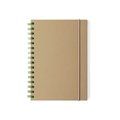 Libreta en linea nature de carton reciclado y cierre elástico 15,5x21 cm Ver
