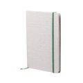 Libreta de materiales naturales con tapa de algodón suave 14 x 21 cm Ver