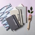 Libreta de materiales naturales con tapa de algodón suave 14 x 21 cm