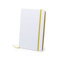 Libreta rígida blanca y cierre elástico de varios colores 14,7 x 21 cm Ama