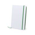 Libreta rígida blanca y cierre elástico de varios colores 14,7 x 21 cm Veo