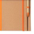 Libreta con tapa rígida, espiral y bolígrafo