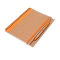 Libreta con tapa rígida, espiral y bolígrafo