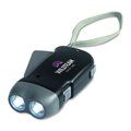 Linterna dinamo con 2 luces LED