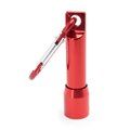Linterna con luz LED con mosquetón Rojo Talla Única Adulto